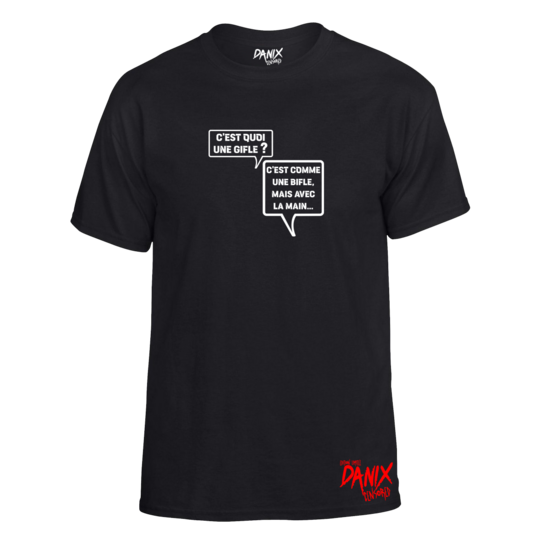 Tshirt Bulles dialogues (C'est quoi une gifle?)